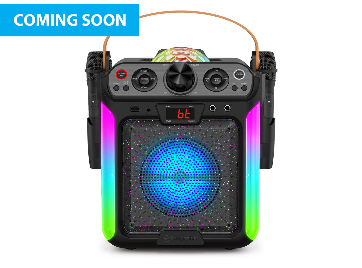 Groove DISCO • Bluetooth Karaoke Machine with Disco Ball & Lights