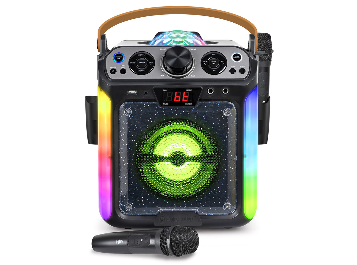 Groove DISCO • Bluetooth Karaoke Machine with Disco Ball & Lights